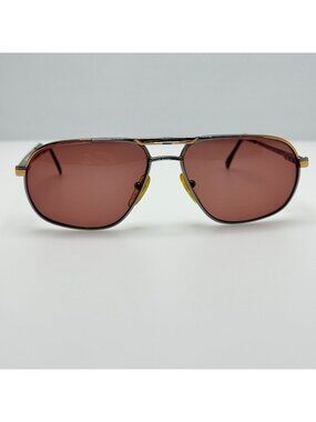 Bob Mackie  758 Gold Silver Eyeglasses Eye Glasses Frames Italy 56-15